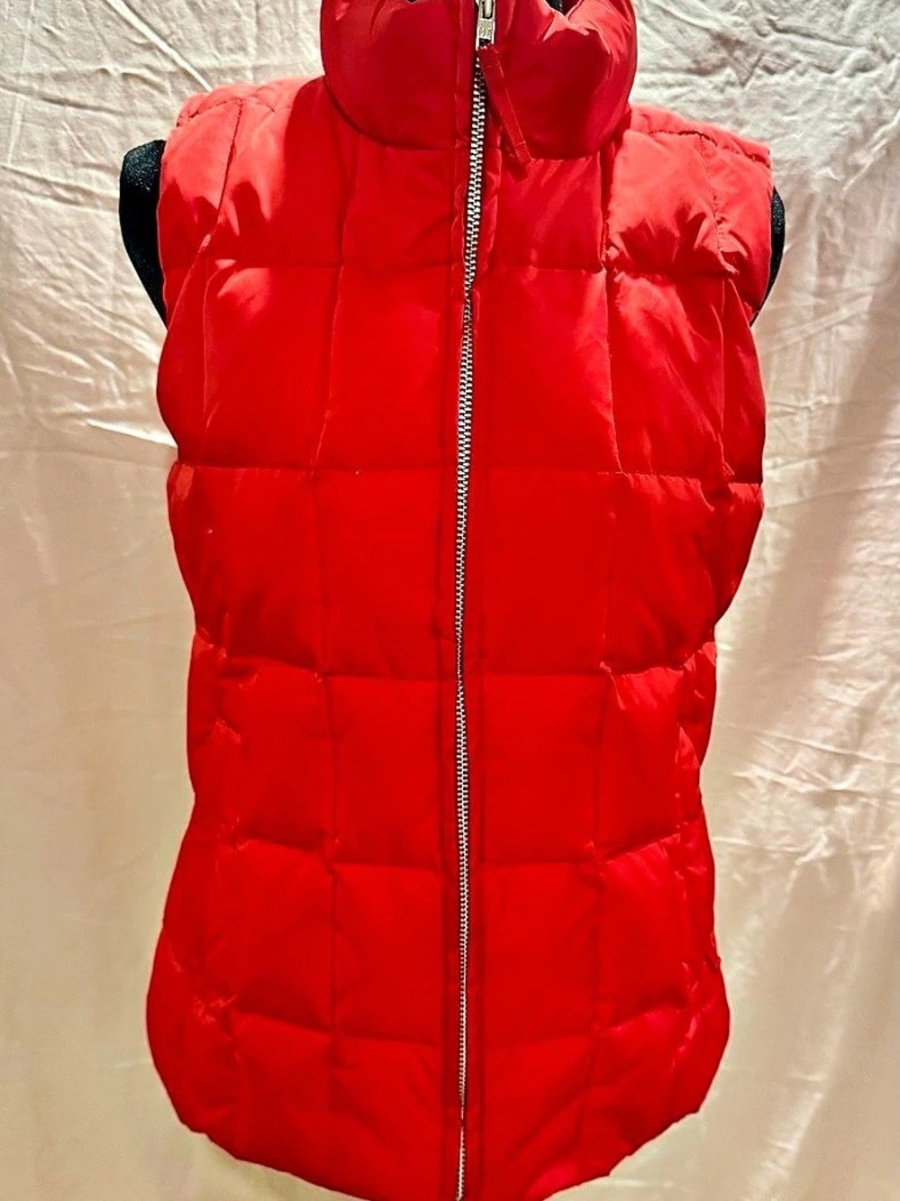 Gap Quilted Puffer Vest Red & Orange Size Small